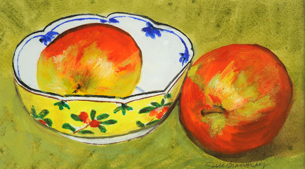 TWO DELICIOUS
Gouache
9.25" h x 11.75" w Framed