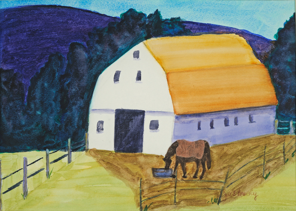 THE BEST LIFE
Watercolor and Collage
18" h x 22" w  Framed
Sold